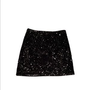 Sparkly mini skirt